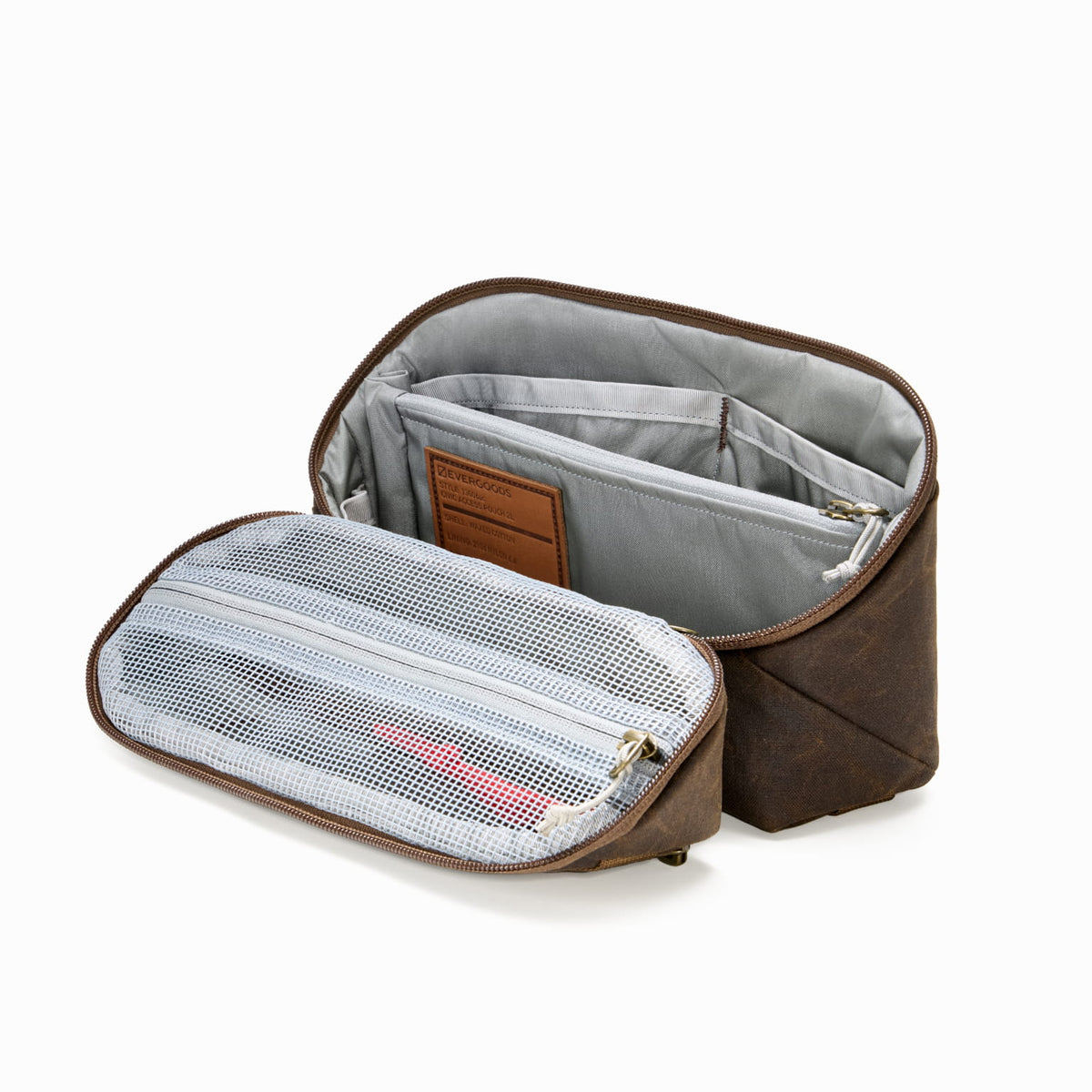 CIVIC Access Pouch 2L Waxed Canvas Tan CAP2 Open