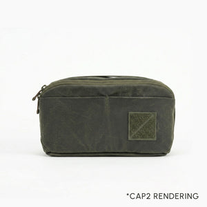civic access pouch 2L in waxed olive