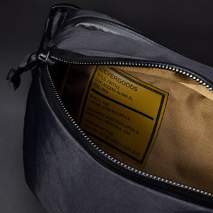 CIVIC Access Sling 2L in X-Pac Black and Coyote Brown - internal lining