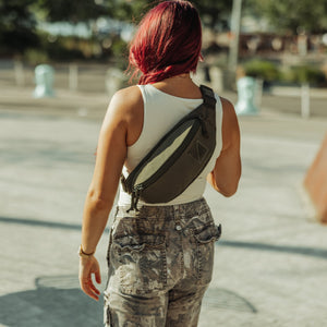 CIVIC Access Sling 2L - CAS2 in OD Green - worn as a sling on back