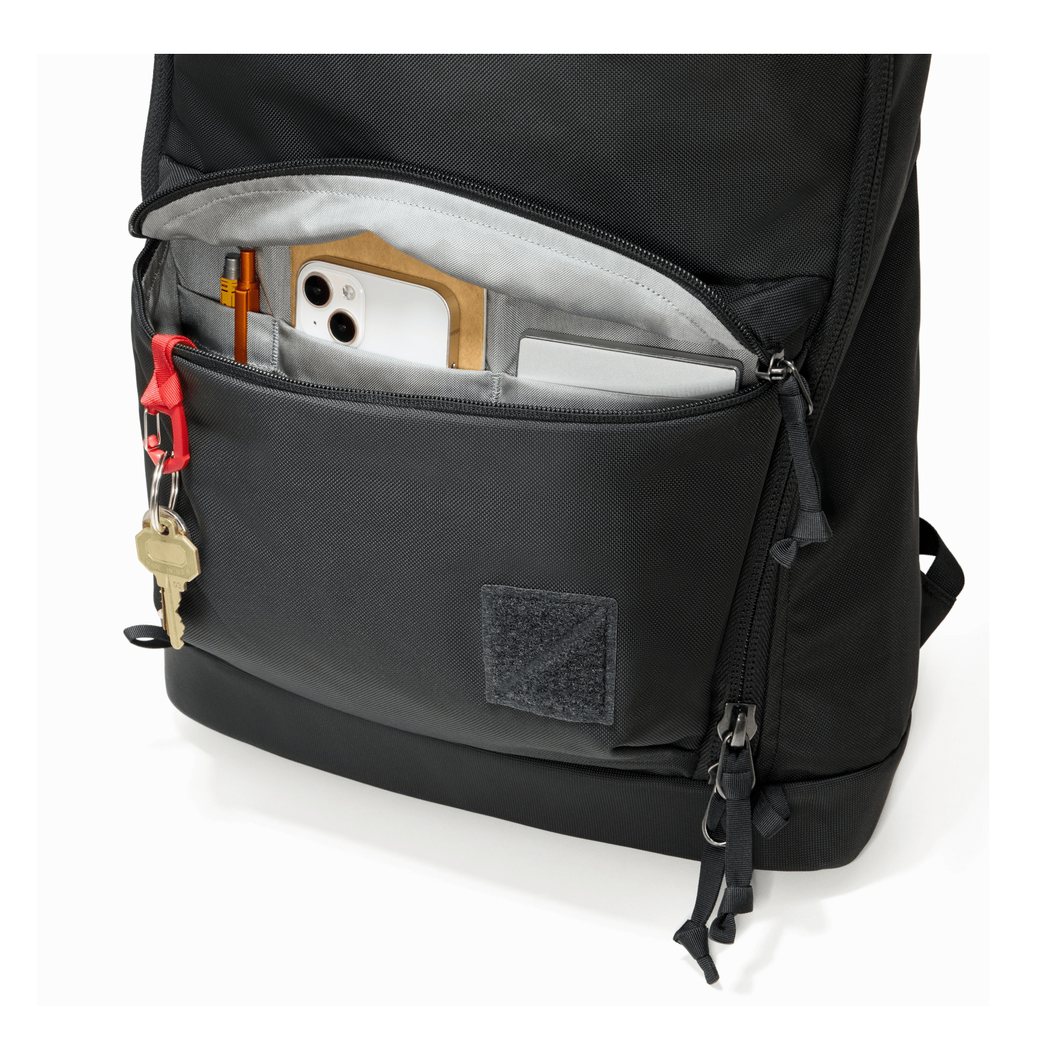 CIVIC Bookbag 22L CB22 in Solution Dyed Black - Admin Pocket Drop In