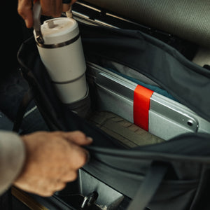 CIVIC Daily Tote 24L in Solution Dyed Black - CDT24 - water bottle pockets and ipad sleeve