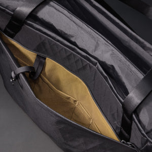 CIVIC Daily Tote 24L in X-Pac Black and Coyote Brown - admin pocket with drop in pockets