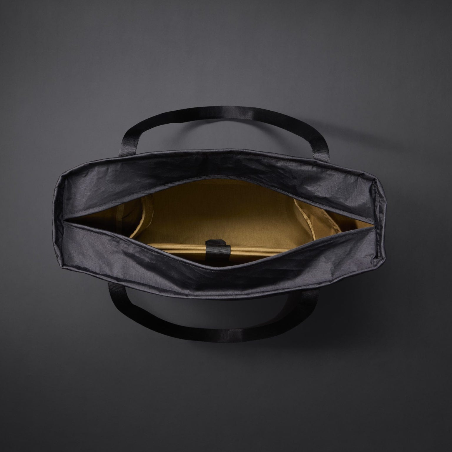 CIVIC Daily Tote 24L in X-Pac Black and Coyote Brown - magnetic opening with hi vis internal lining