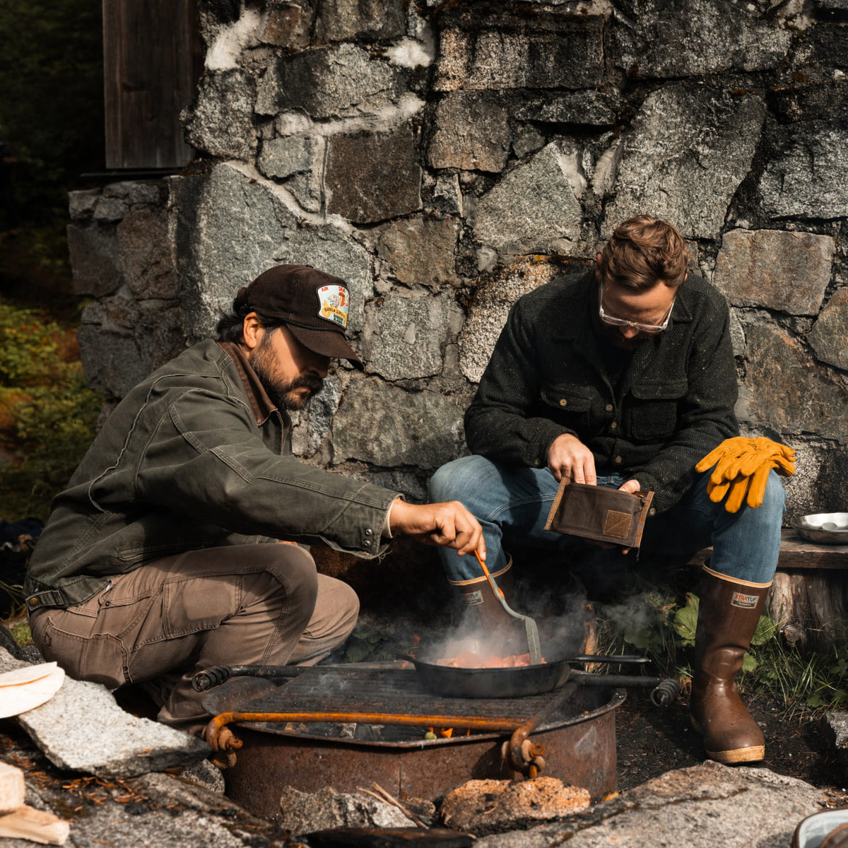 CIVIC Flat Pouch - Waxed Canvas Cooking