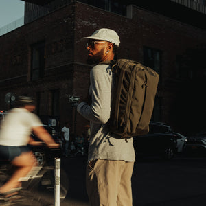 CIVIC Panel Loader 16L CPL16 in OD Green - walking in NYC