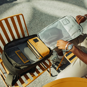 CIVIC Panel Loader 16L CPL16 in OD Green - panel loading opening with standard gray lining