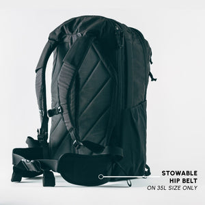 CIVIC Travel Bag 35L - stowable hip belt
