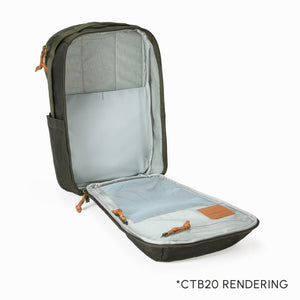 Civic Travel Bag 20L in Waxed Olive