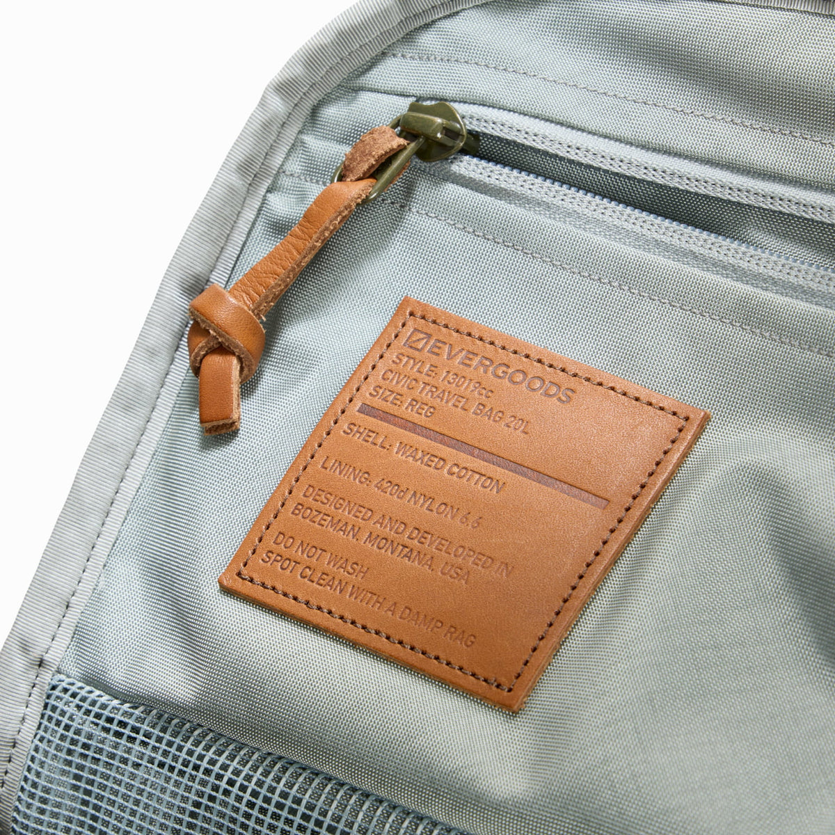 CIVIC Travel Bag 20L in Waxed Canvas - Waxed Tan - Style Label CIVIC Travel Bag 20L in Waxed Canvas - Waxed Tan - Style Label [13019cc-WTN