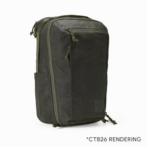 Civic Travel Bag 26L in Waxed Olive