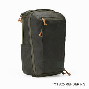 Civic Travel Bag 26L in Waxed Olive