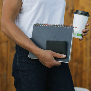 ELEMENT Bifold Wallet - EBW - Solution Dyed Black - lifestyle - ultra slim thin build