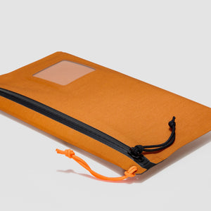 ELEMENT Flat Pouch - Burnt Orange - Waterproof Pouch - Black Zipper Puller