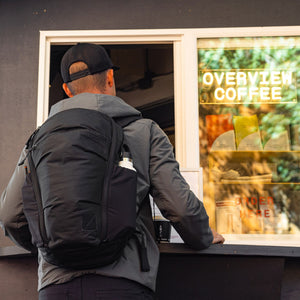 Mountain Panel Loader 22L in Solution Dyed Black, in town