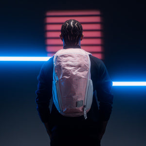 MOUNTAIN Panel Loader 22L in Arctic Kludde - Ultra - worn on back of model