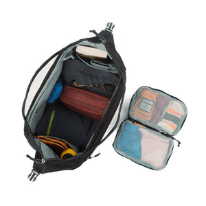 Transit Duffel 35L in Black with packing cube