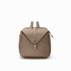 Transit Duffel 35L in Fossil Brown buckle and end handle