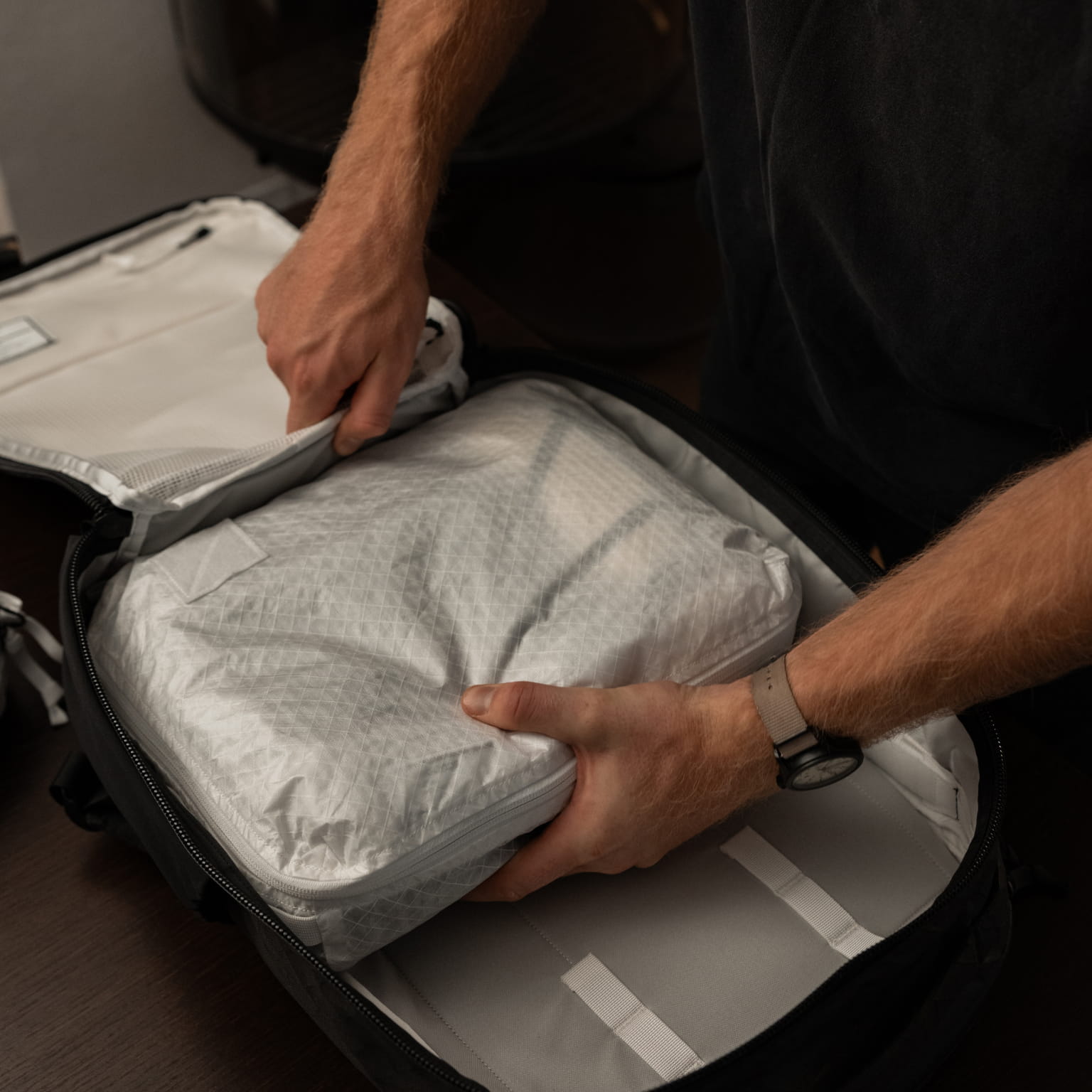 Transit Packing Cube 10L - ULTRA TX50 White packed into CTB