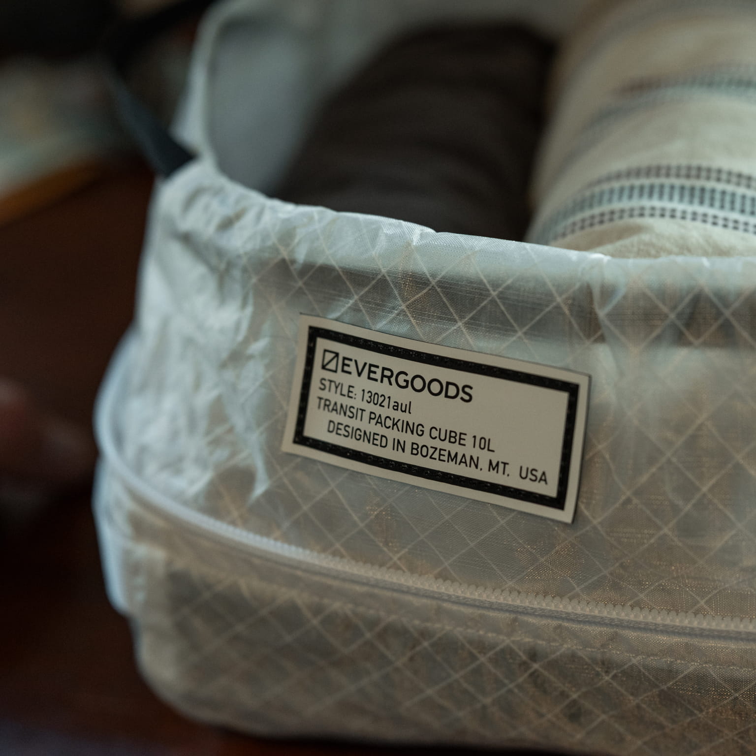 Transit Packing Cube 10L - ULTRA TX50 White style label