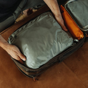 Transit Packing Cube 10L in Standard Gray - packed into CTB26