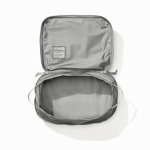 Transit Packing Cube 10L in Standard Gray - wide open and empty