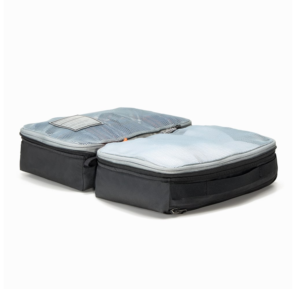 Transit Packing Cube 8L TPC8 Black open and packed Transit Packing Cube 8L TPC8 Black open and packed [13015a-BLK