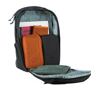 CIVIC TRAVEL BAG CTB26 BLACK CLAMSHELL PANEL LOADING
