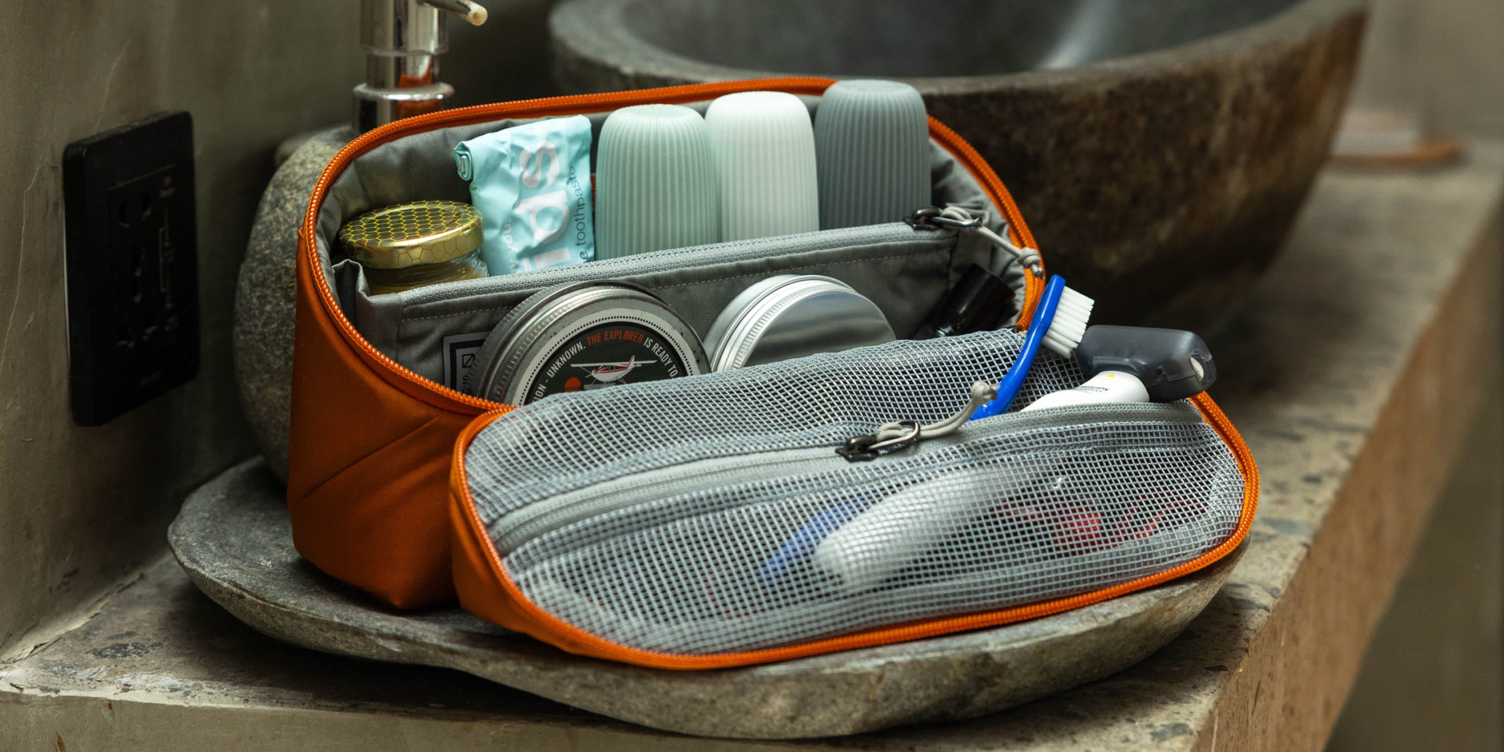 EVERGOODS Burnt Orange Color Backpacks and Pouches