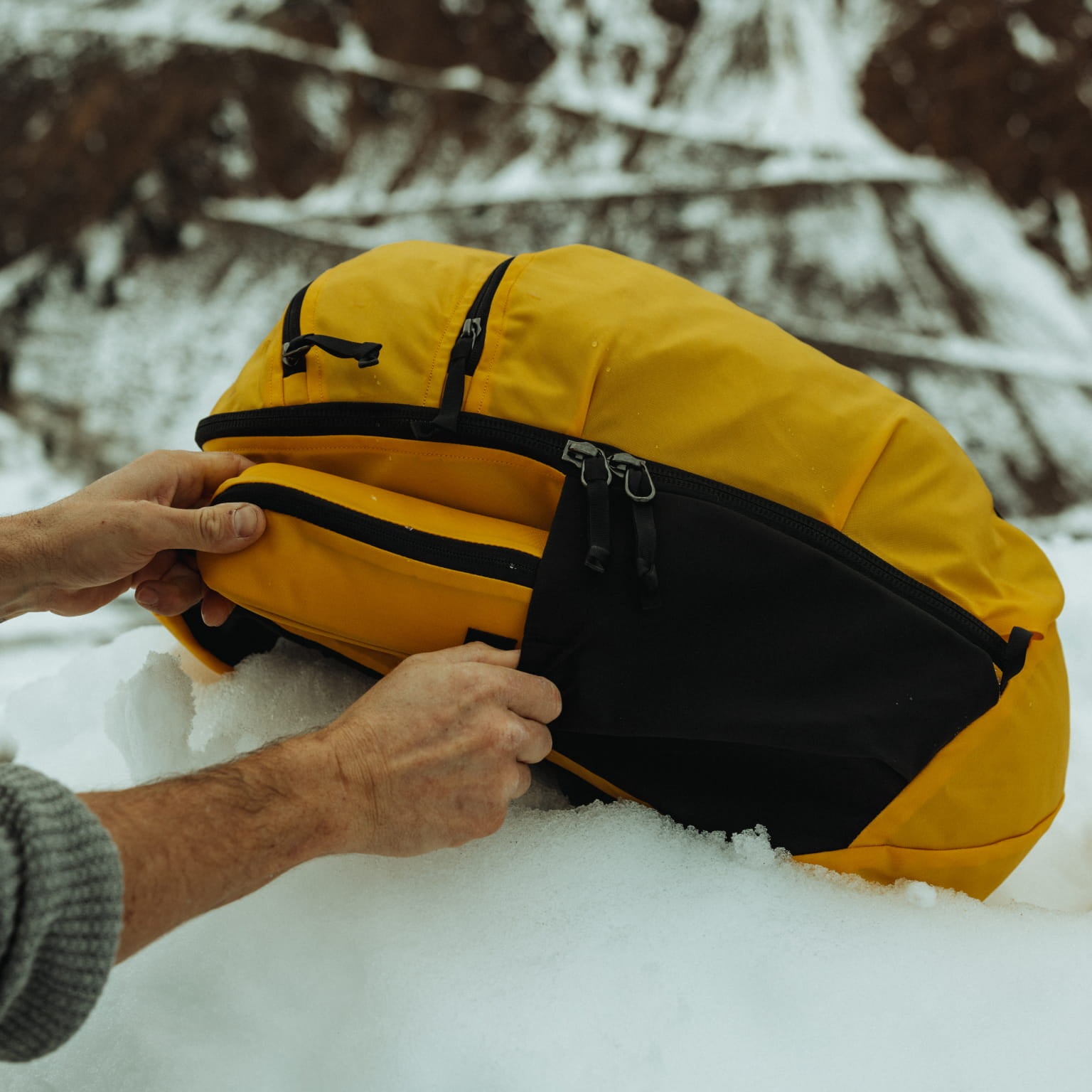 CIVIC Access Pouch 0.5L in Expedition Yellow - CAP0.5 - side utility pockets [13017a-EXY]