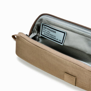 CIVIC Access Pouch 0.5L in Fossil Brown -  open tabletop desk caddy