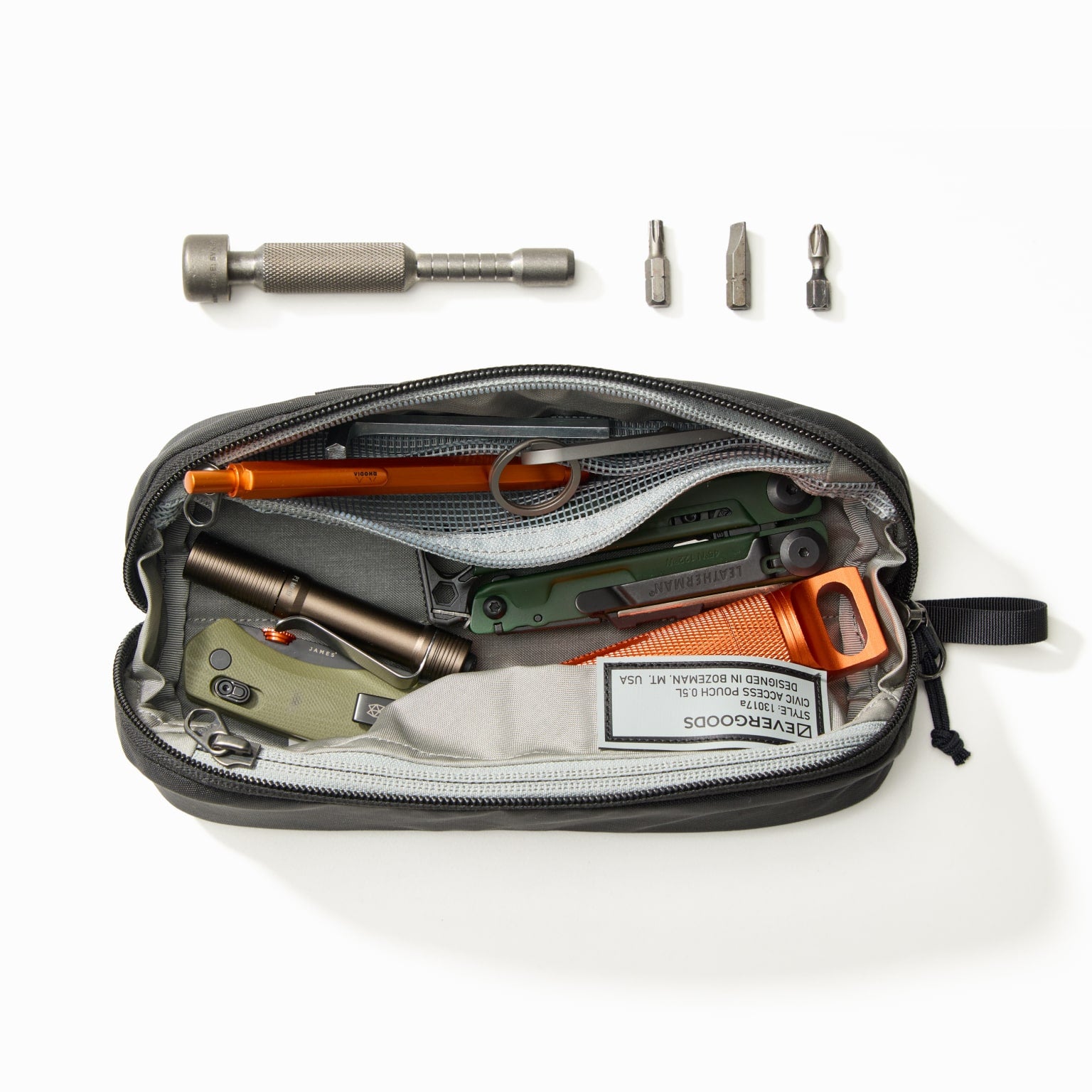 CIVIC Access Pouch 0.5L - Solution Dyed Black - CAP0.5 - Modern Tool Kit [13017a-SBK]