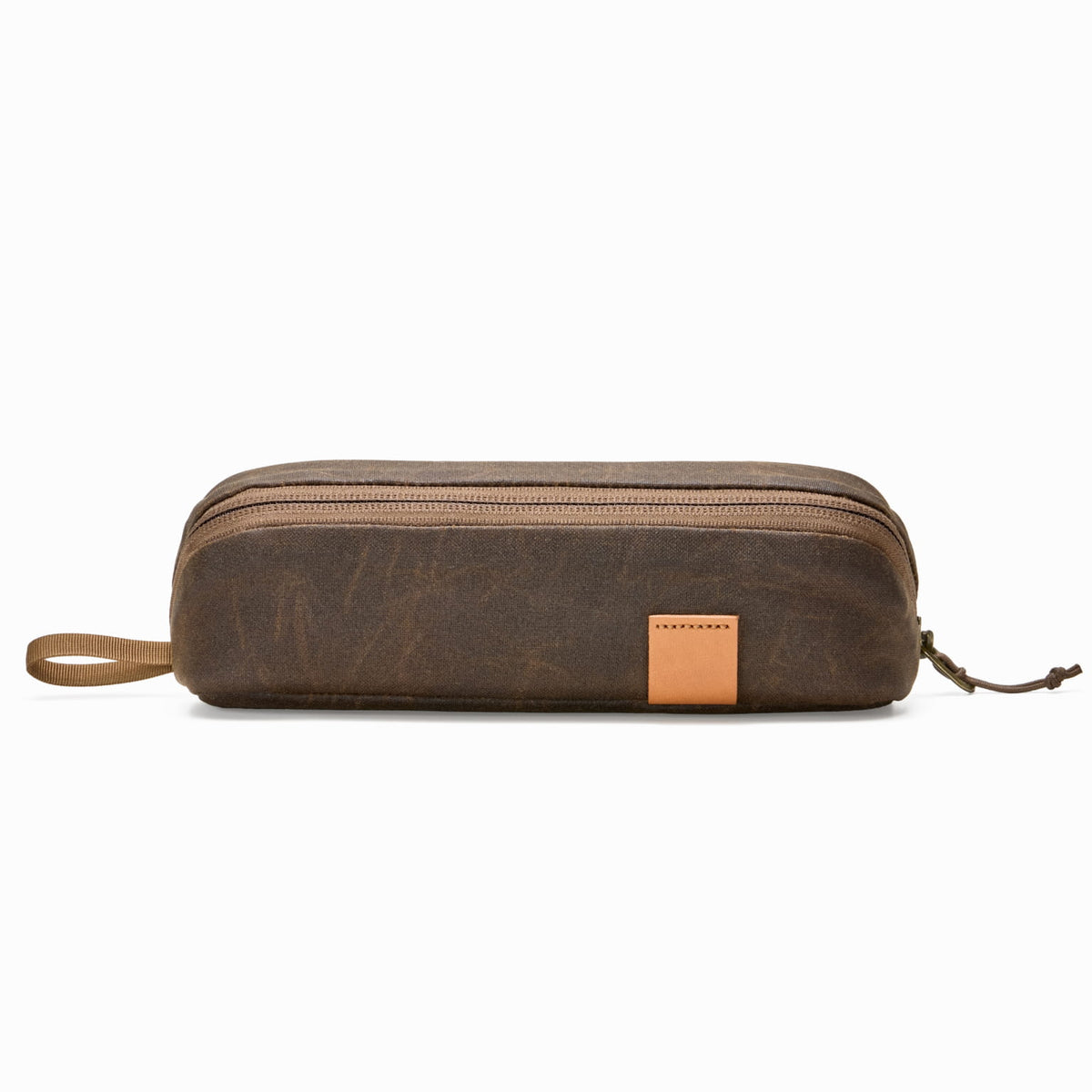 CIVIC Access Pouch 0.5L Waxed Canvas Tan Side