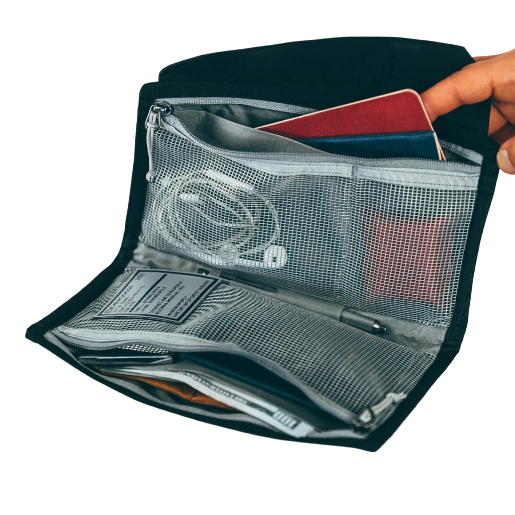 CIVIC ACCESS POUCH 1L BLACK CAP1 OPEN POCKETS [13009a-SBK]