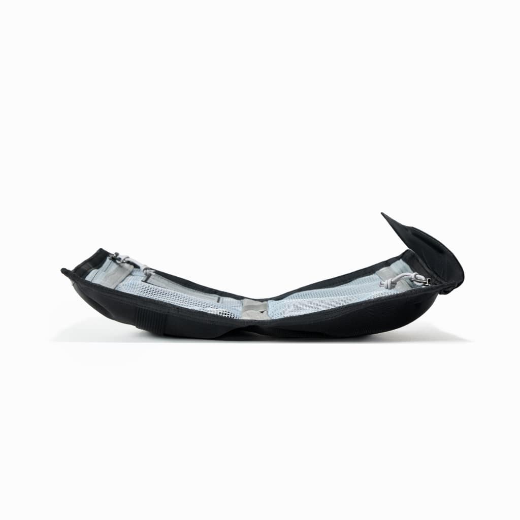 CIVIC Access Pouch 1L in Solution Dyed Black - CAP1 - flat lay [13009a-SBK]