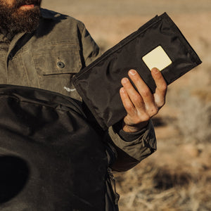 CIVIC ACCESS POUCH 1L IN SOLUTION DYED BLACK - moto bag [13009a-SBK]