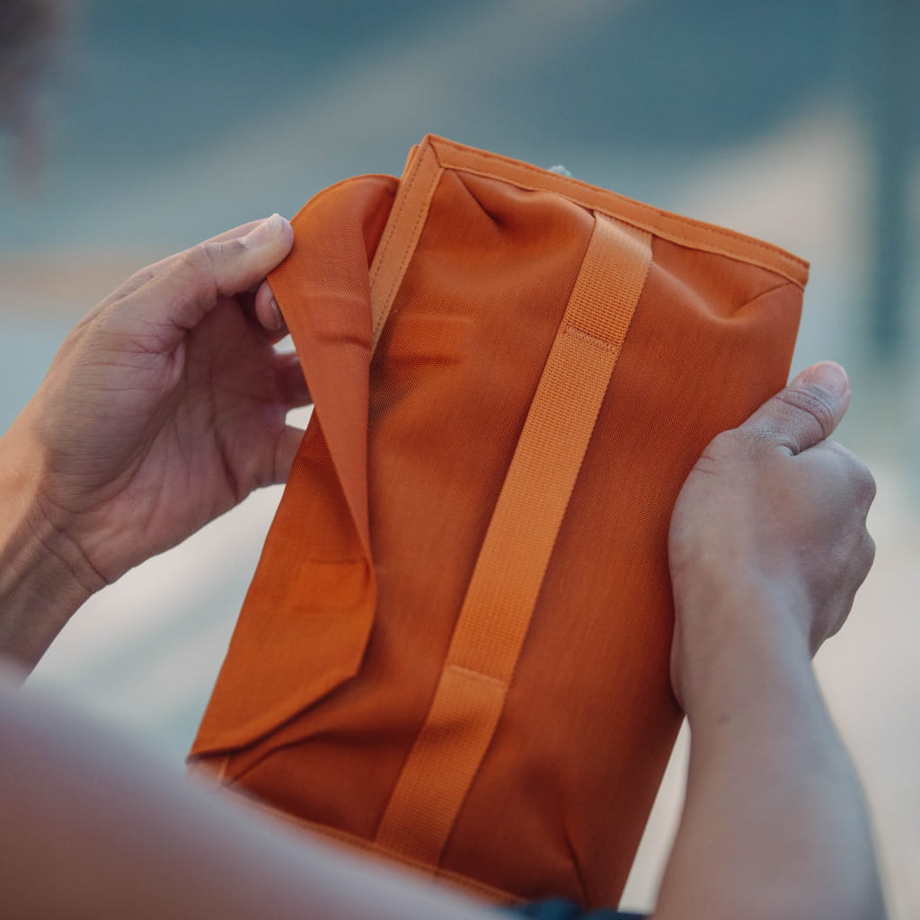 CIVIC Access Pouch 1L in Burnt Orange magnet closure [13009a-BRO]