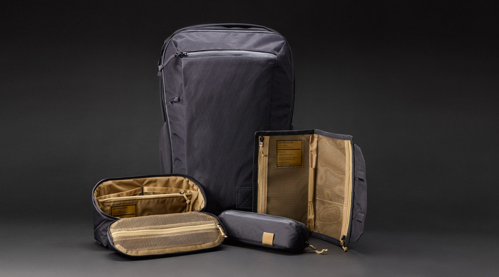 CIVIC Access Pouch 1L in X-Pac Black and Coyote Brown - Care & Warranty