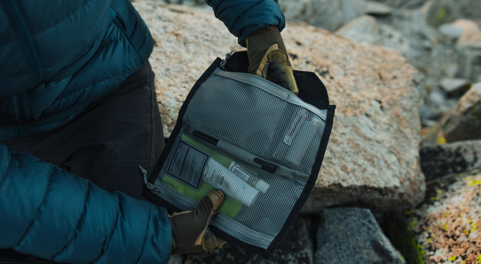 CIVIC Access Pouch 1L - CAP1 - in Solution Dyed Black - as a field medic kit