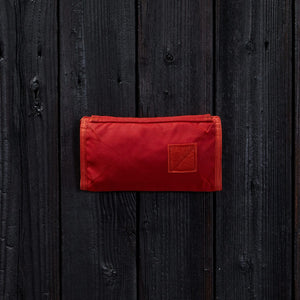 CIVIC Access Pouch 1L - Carryology - Griffin - Waxed Canvas - Blood Orange