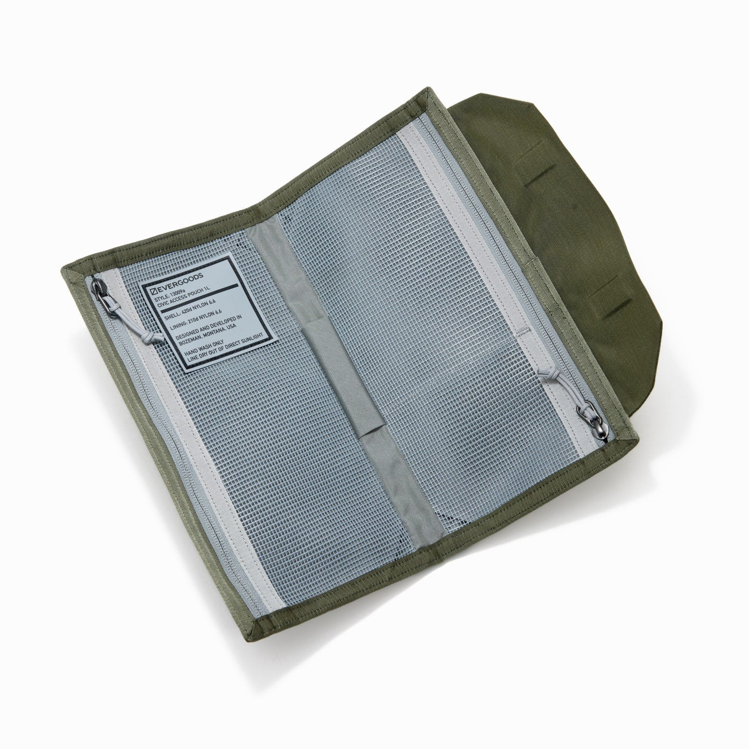 CIVIC Access Pouch 1L - CAP1 - OD Green - Open [13009a-ODG]