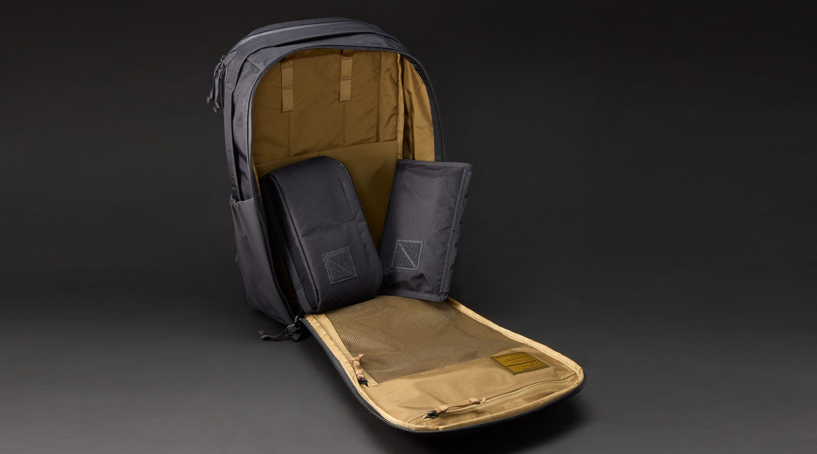 CIVIC Access Pouch 2L in X-Pac Black and Coyote Brown - CAP2 - Finer Details