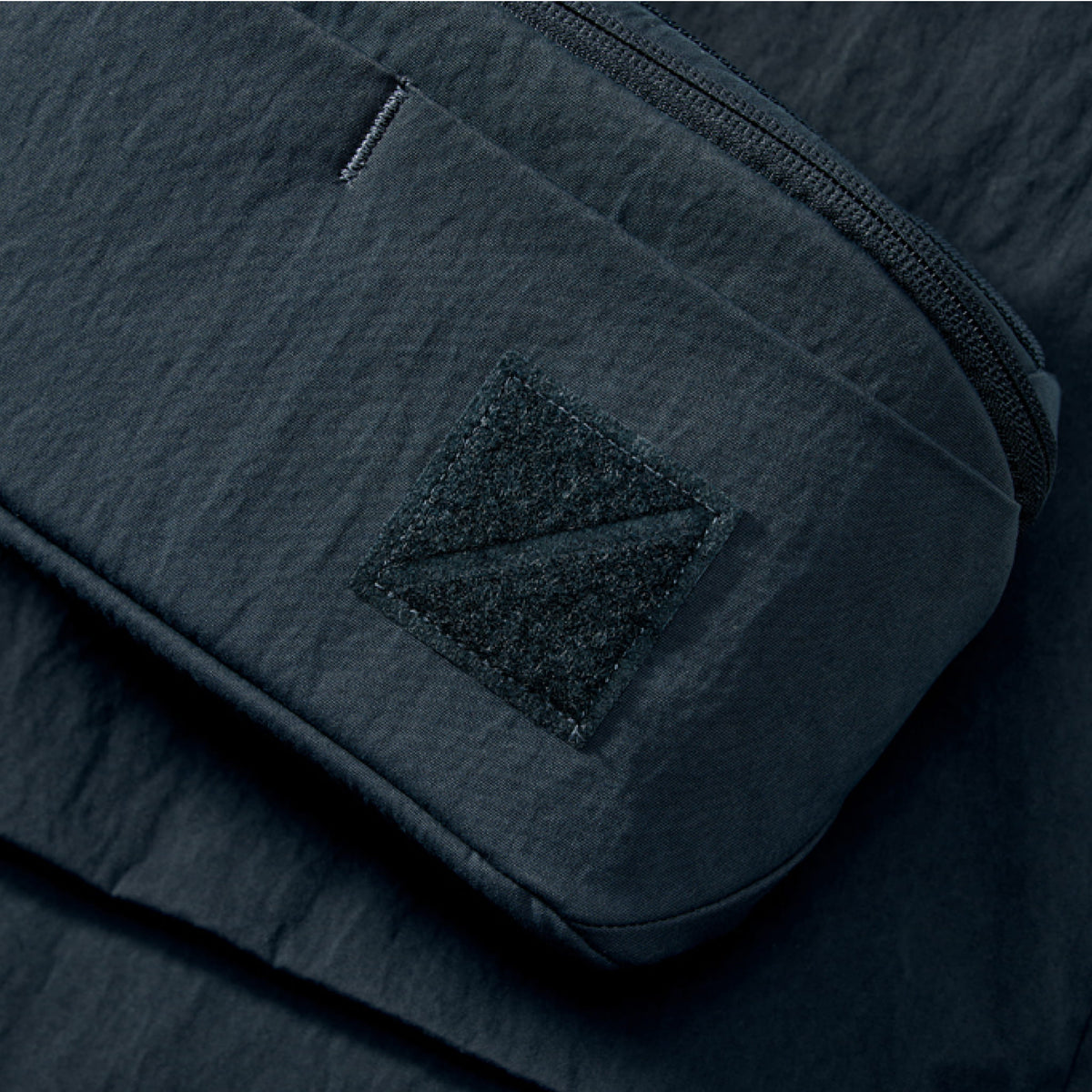CIVIC Access Pouch 2L in Konbu Dark Navy textile close up