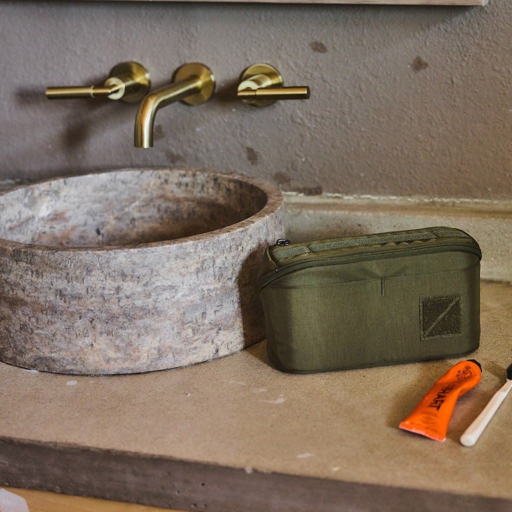 CAP2 OD Green in bathroom dopp kit [13006a-ODG]