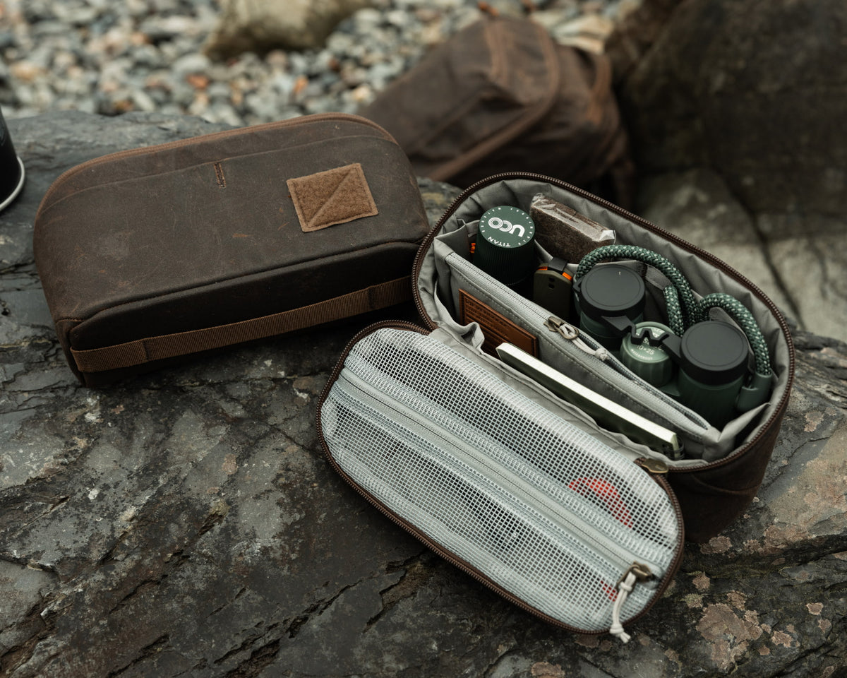CIVIC Access Pouch 2L Waxed Canvas Tan Hotspot