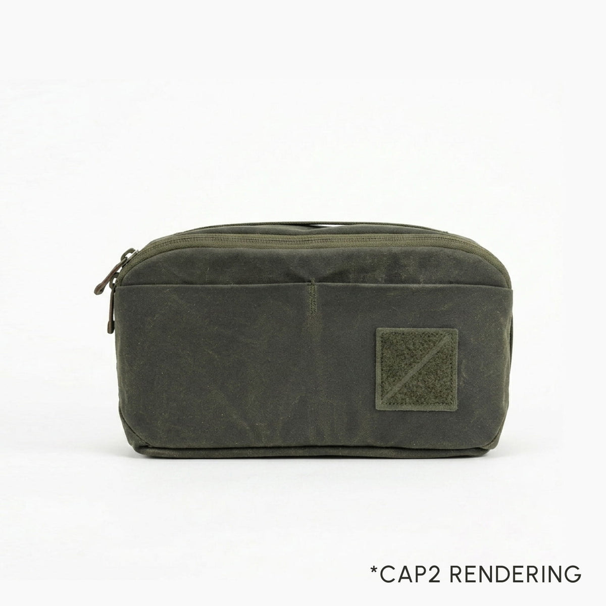 civic access pouch 2L in waxed olive