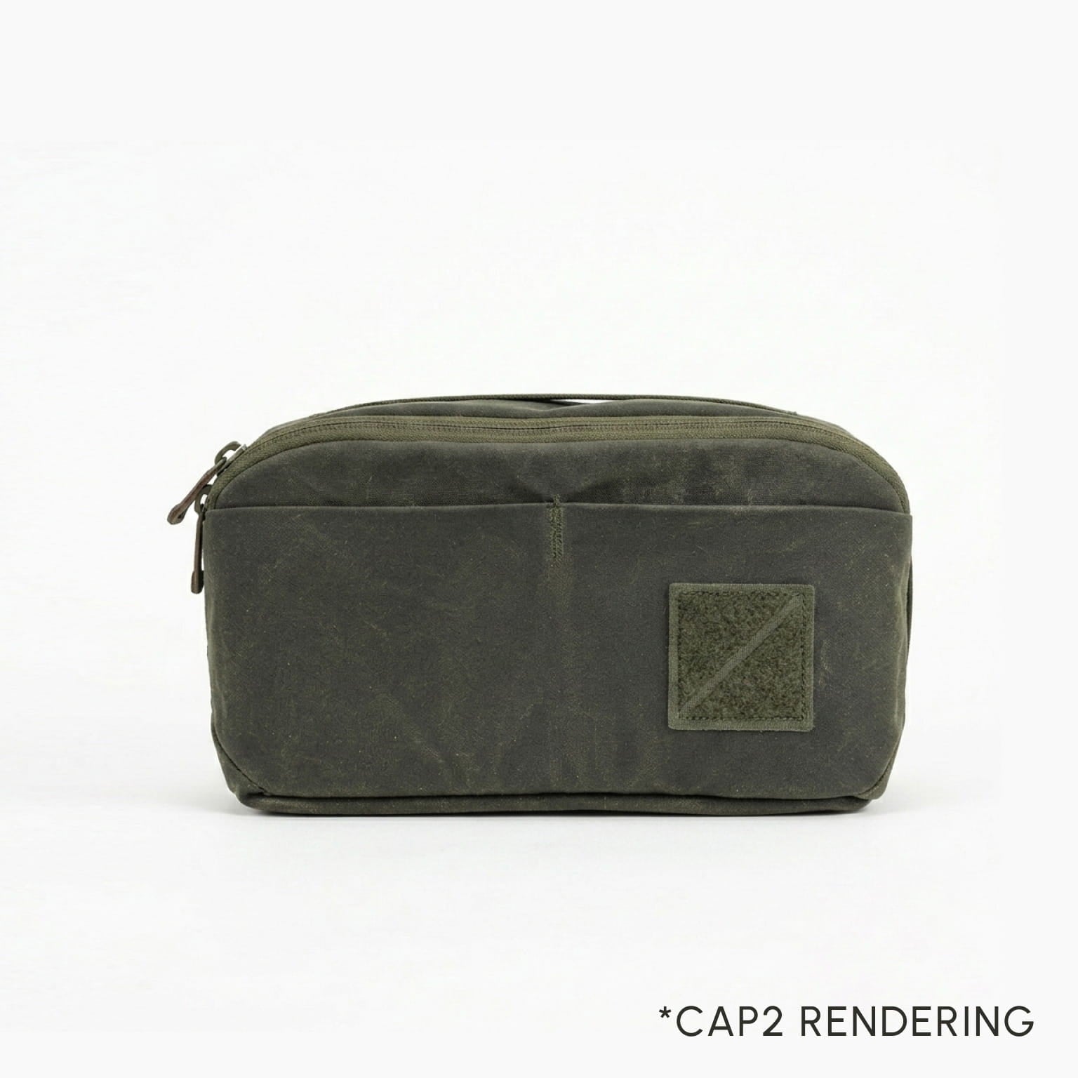 civic access pouch 2L in waxed olive