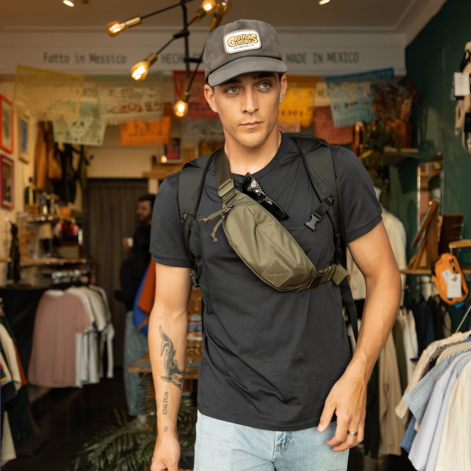 CIVIC Access Sling 1L OD Green Man Crossbody Bag [13025a-ODG]