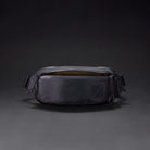 CIVIC Access Sling 2L in X-Pac Black and Coyote Brown - wide open access front pocket