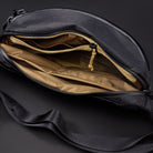 CIVIC Access Sling 2L in X-Pac Black and Coyote Brown - internal zipper pocket with laminated dividers